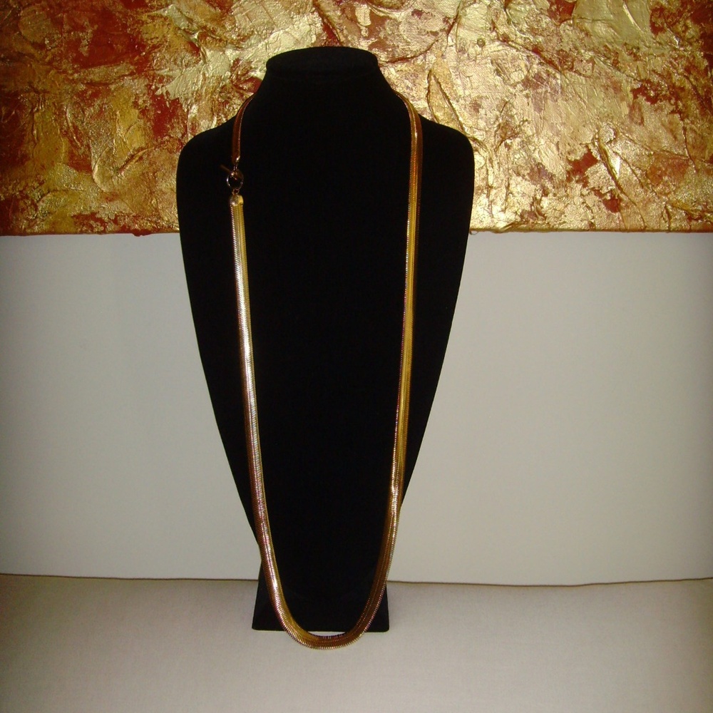 Anne Klein Gold-Tone Serpentine Chain Necklace - Picture 6 of 14